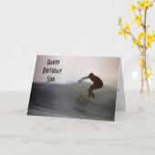 GENIET VAN JE VERJAARDAGSZOON KAART (Gele Bloem)