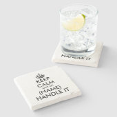 Geniet van kalm, grappig onderzetter (Zijkant)