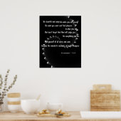 Geniet van leven - Ecclesiastes 11:9,10 Poster (Keuken)