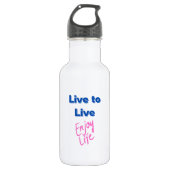 Geniet van Life Water Bottle Waterfles (Voorkant)