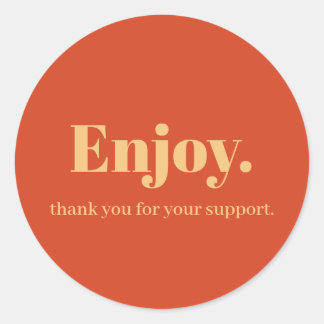 Geniet van ontwerp voor zakelijke Sticker