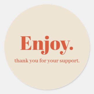 Geniet van ontwerp voor zakelijke Sticker