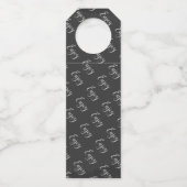 Geniet van persoonlijk gepersonaliseerd alkboard flessenhanger (Achterkant)