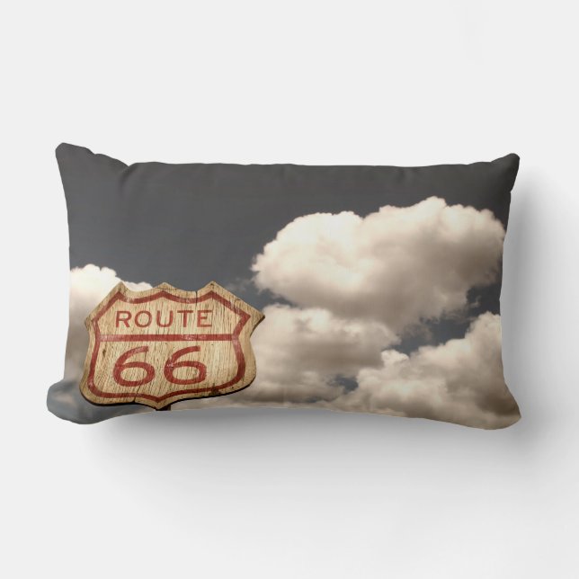 Geniet van Route 66 Kussen (Voorkant)