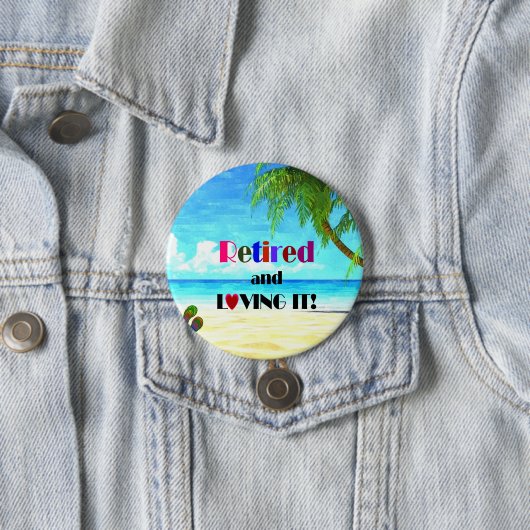 Geniet van rust! ronde button 7,6 cm (In situ)