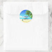 Geniet van rust! ronde sticker (Tas)