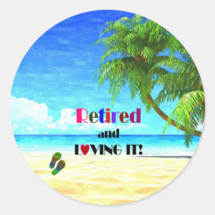 Geniet van rust! ronde sticker