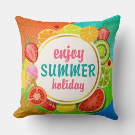 Geniet van Summer Holiday Pillow Kussen