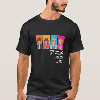 Geniet van Tokyo Japan Japanse Anime Manga Charact T-shirt
