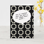 Geniet van trendy uur om oud te worden Grappige ve Kaart (Gele Bloem)