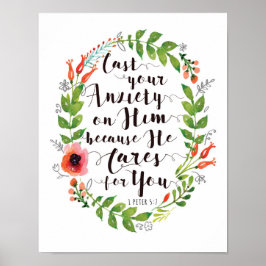 Geniet van uw angsten op uw eigen kunst poster
