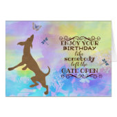 Geniet van uw 'Birthday Danske Dog'-Kaart (Voorkant Horizontaal)