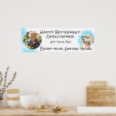 Geniet van uw gouden jaren Grappige woordspeling G Poster (Keuken)