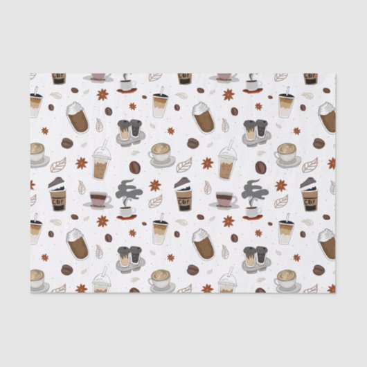 Geniet van uw koffiebedrijf tissuepapier (Voorkant)