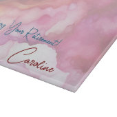 Geniet van uw pensioen pastelvloeistof kleuren snijplank (Hoek)