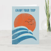 Geniet van uw Trip Retro Weaves en Sun Greeting Kaart (Voorkant)