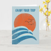 Geniet van uw Trip Retro Weaves en Sun Greeting Kaart (Gele Bloem)