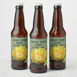 Geniet van uw verblijf Cactus Flower Southwest Hom Bier Etiket