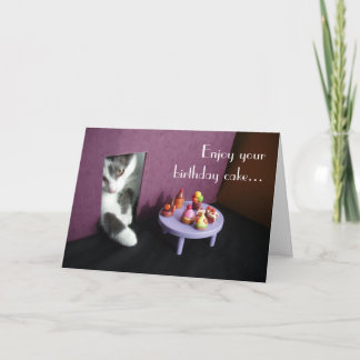 Geniet van uw verjaardagscake… kaart