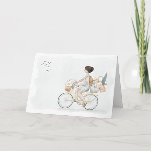 Geniet van uw Wenskaart met omloop op de dag Kaart (Voorkant)