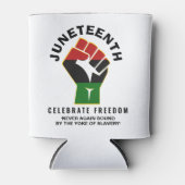 Geniet van vrijheid JUNETEENTH Blikjeskoeler (Voorkant)