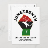 Geniet van vrijheid JUNETEENTH Briefkaart (Voorkant / Achterkant)