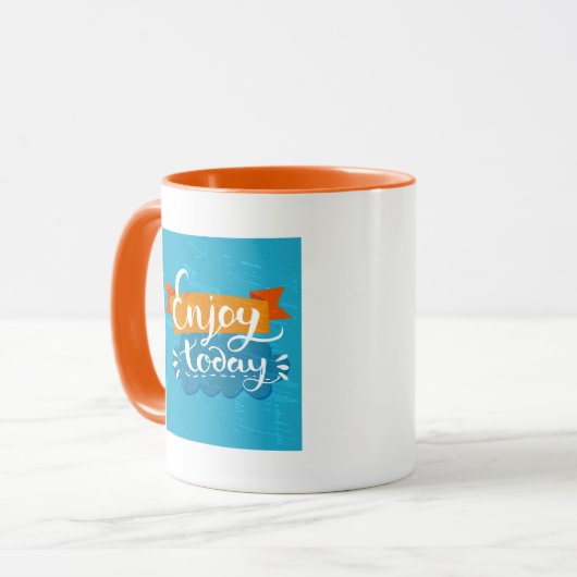 Geniet vandaag nog van mok (Voorkant links)