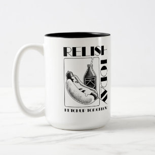Geniet vandaag tweekleurige koffiemok