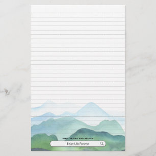 Geniet voor altijd van het leven JW Briefpapier