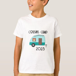 Genieten van de reis neven kamp retro camper t-shirt