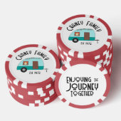 Genieten van de Reis Retro Camper Poker Chips (Opstapeling)