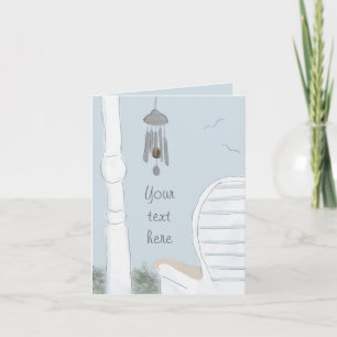 Genieten van de Wind Chimes Note Kaart