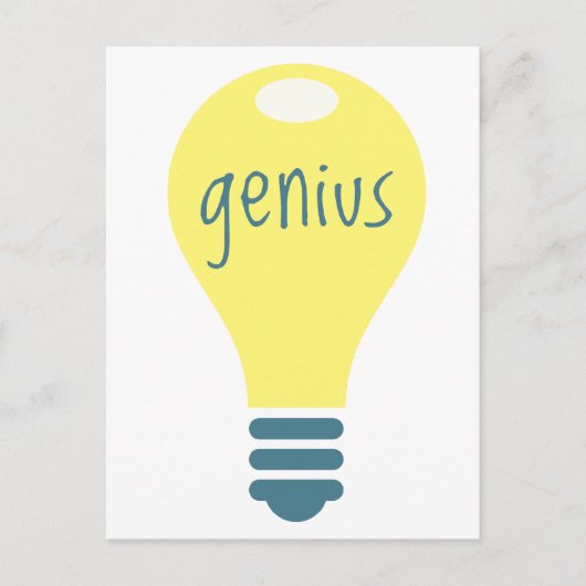 Genius Briefkaart (Voorkant)