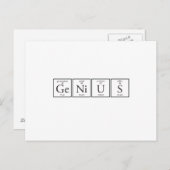 Genius Briefkaart (Voorkant / Achterkant)