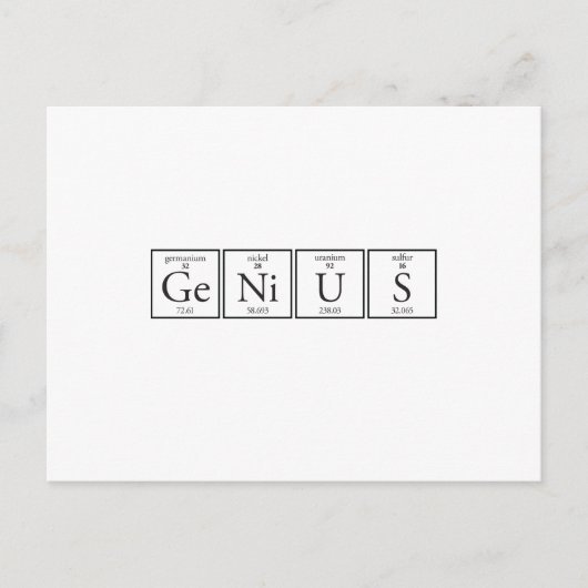 Genius Briefkaart (Voorkant)