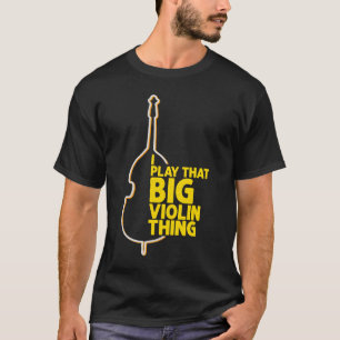 Genius Dubbele Basspeler Jazz Muziek Musicus Contr T-shirt