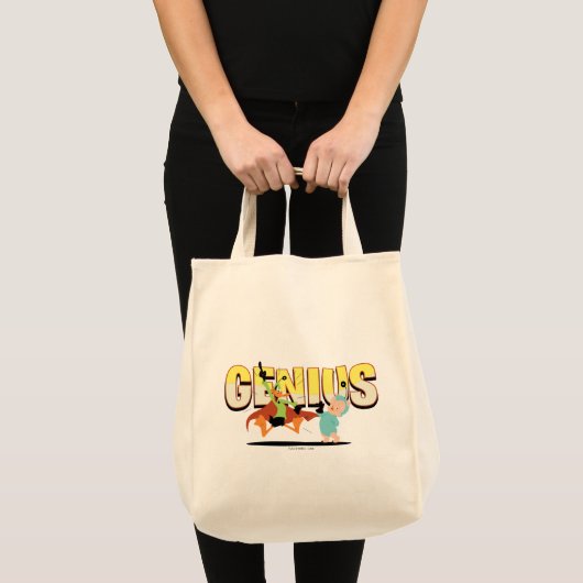 "Genius" Duck Dodgers & Eager, Young Space Cadet Tote Bag (Voorkant (product))