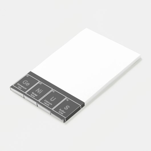 GeNiUS Éléments de table périodique Post-it Notes (Incliné)