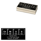 GeNiUS Éléments de table périodique tampon personn (Tamponné)