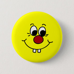 Genius Face Grumpey Ronde Button 5,7 Cm