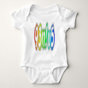 Genius Funny Typografie Bright Rainbow-kleuren Romper