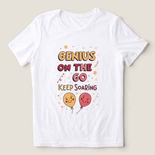 Genius in Motion: blijf hoog stijgen Tri-Blend Shirt (Design voorkant)
