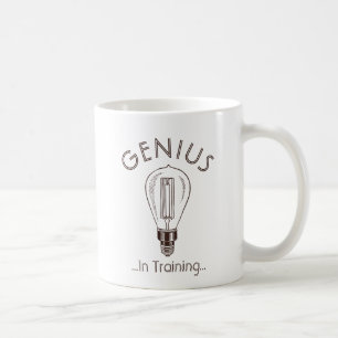 Genius in training Antiek lichtlamp Koffiemok