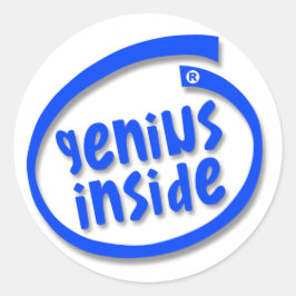 Genius Inside Ronde Sticker
