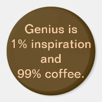 Genius is 1% Inspiratie en 99% Magneet