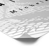 Genius is externe patiënt | Michelangelo Quote Poster (Hoek)