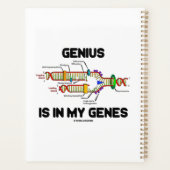 Genius is in mijn genen DNA Replication Humor Planner (Achterkant)