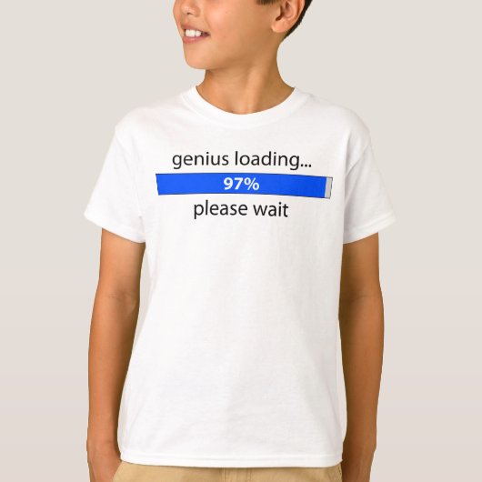 Genius Loading Kinder Ringer T T-shirt (Voorkant)