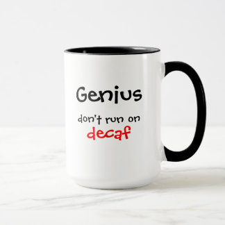 Genius loopt niet op het decaf mok