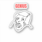 Genius Meme Sticker (Voorkant)